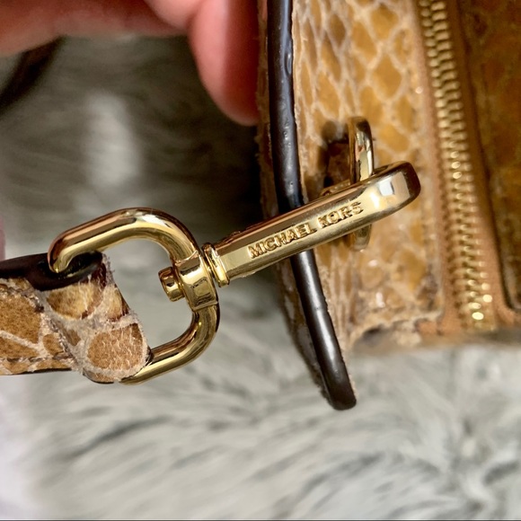 Michael Kors Selma Python Satchel - Picture 11 of 16